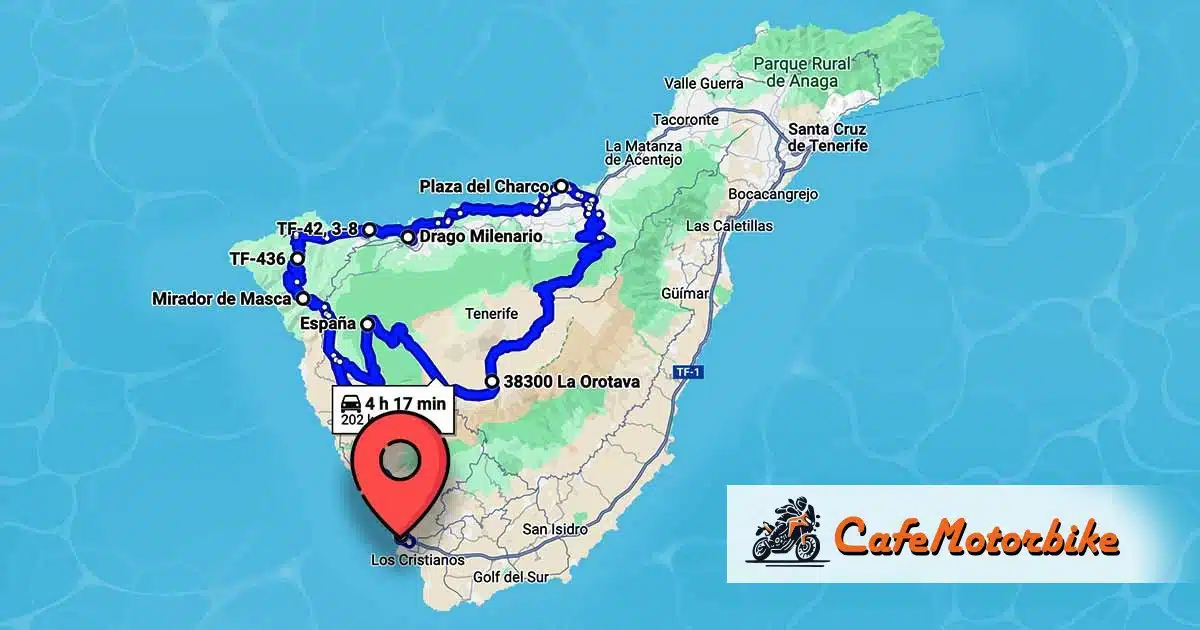 5) Route panoramique en moto : Du Teide à Masca