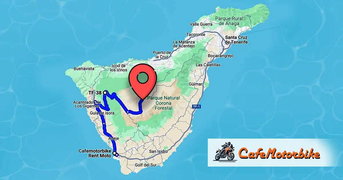 4) Route à moto vers le Teide avec téléphérique